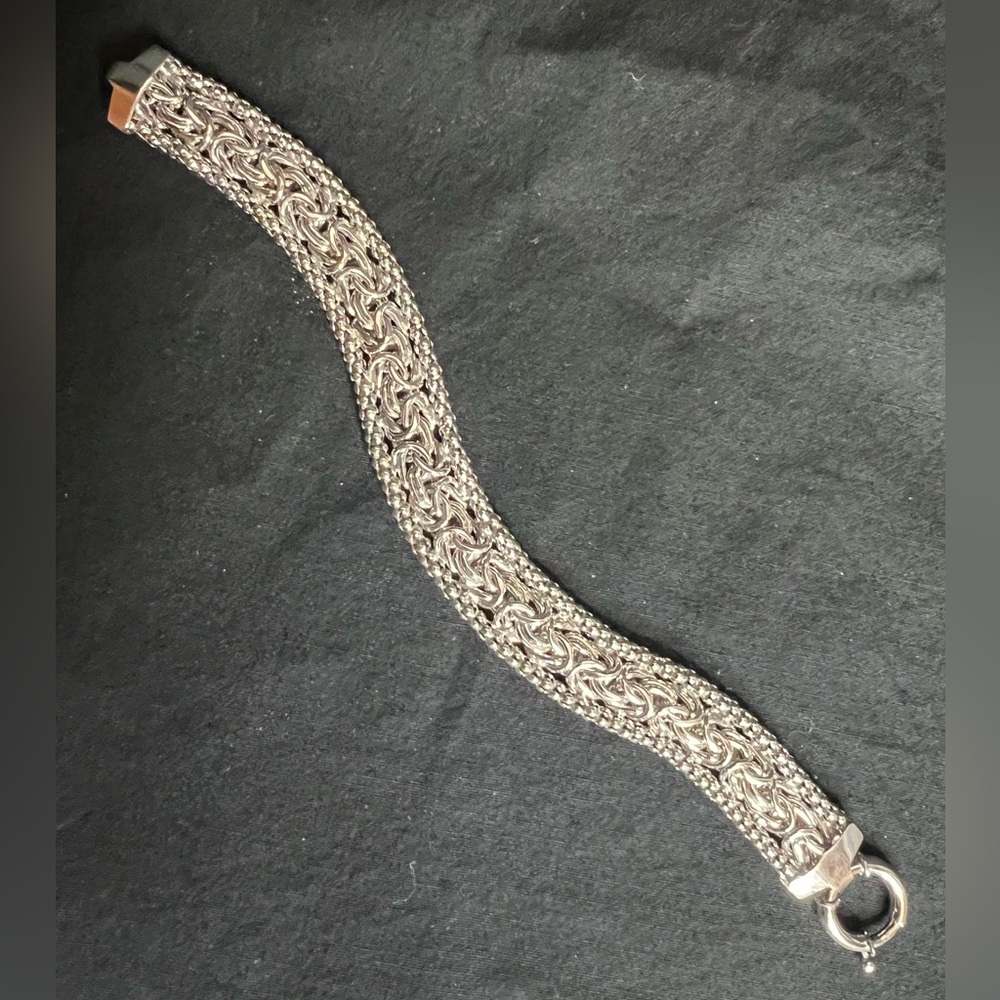 Atasay Kuyumculuk Turkey Sterling Silver 6.5” Marked Bracelet